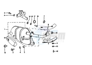 SV GEO - 125 cc drawing EXHAUST MODEL SV 125