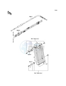 KX450F KX450FCF EU drawing Cables