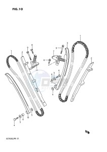 VS750GL (E1) INTRUDER drawing CAM CHAIN