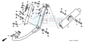 CBR125RW9 Australia - (U) drawing EXHAUST MUFFLER