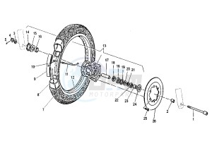 ROADSTER 125 drawing FRONT WHEEL