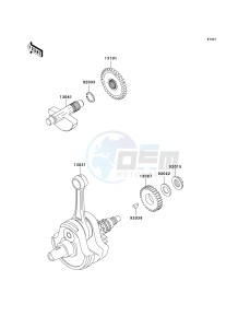 KLX 300 A [KLX300R] (A7-A9) [KLX300R] drawing CRANKSHAFT