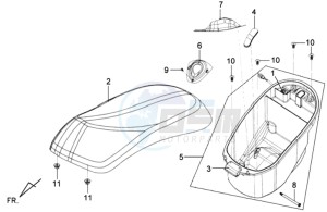 MIO 100 drawing BUDDYSEAT - HELMET BOX