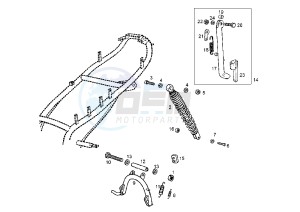 ATLANTIS 50 cc-100 cc 4T - 50 cc drawing REAR SHOCK ABSORBER