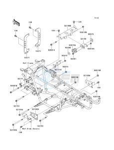 KVF 360 A [PARAIRIE 360 4X4] (A1-A3) PRAIRIE 360 4X4] drawing ENGINE MOUNT