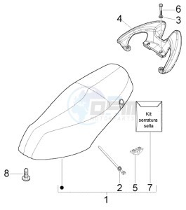 Fly 150 4t drawing Saddle - grip