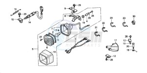 TRX350TM FOURTRAX 350 drawing STOP LIGHT SET