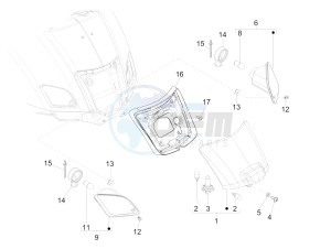 GTS 300 ie Super (EMEA, APAC) (AU, HK, IN, IT, J, SG, TW, UK) drawing Rear headlamps - Turn signal lamps