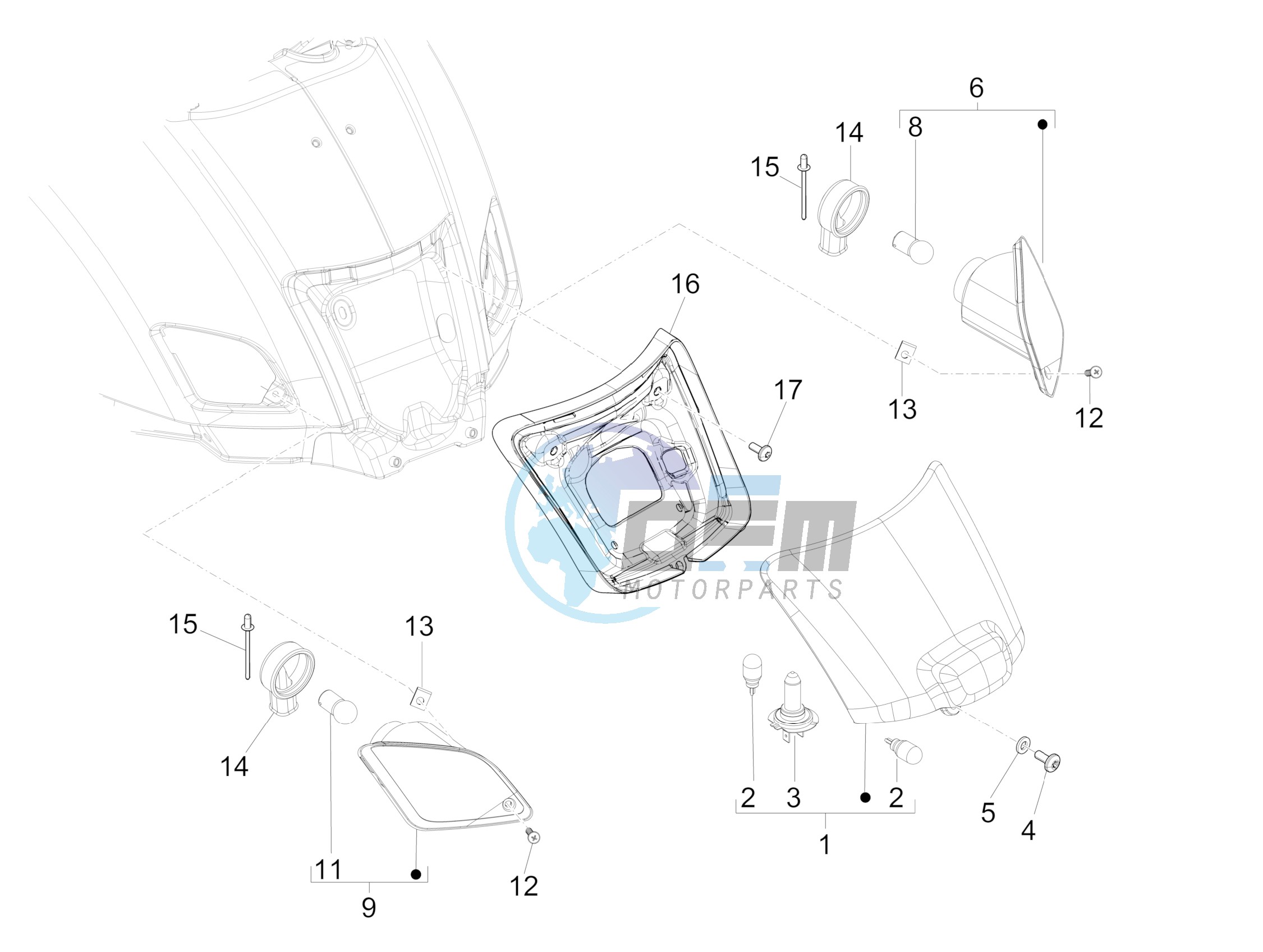 Rear headlamps - Turn signal lamps