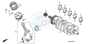 CBR600RRA E drawing CRANKSHAFT/PISTON