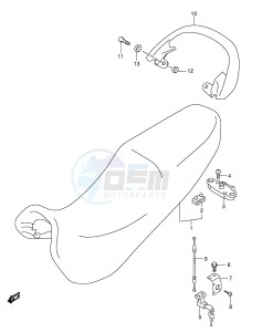 GSX600F (E2) Katana drawing SEAT