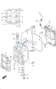 DF 9.9A drawing Cylinder Head