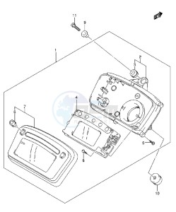 LT-A750XZ drawing SPEEDOMETER (LT-A750XZL3 P17)