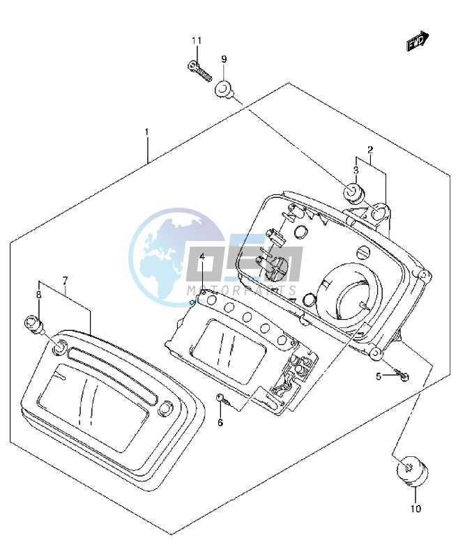 SPEEDOMETER (LT-A750XZL3 P17)