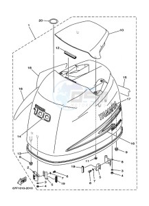 F100B drawing FAIRING-UPPER