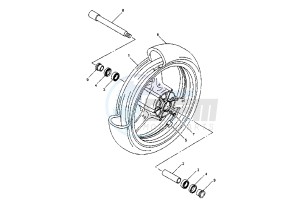 FZS FAZER 1000 drawing FRONT WHEEL