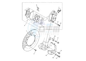 YZ LC 125 drawing FRONT BRAKE CALIPER