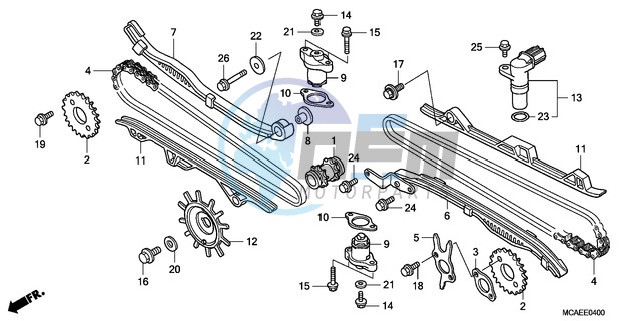 CAM CHAIN/TENSIONER