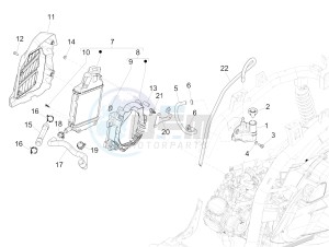 Medley 125 4T ie ABS (APAC) drawing Cooling system