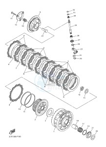 YZF-R1M 998 R4 (2KSE) drawing CLUTCH