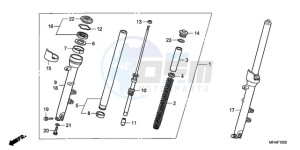 CBF10009 Ireland - (EK) drawing FRONT FORK