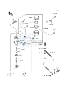 ZG 1000 A [CONCOURS] (A10-A14 A11 Can only) [CONCOURS] drawing REAR MASTER CYLINDER