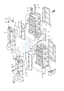 DF 225 drawing Cylinder Head