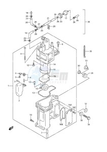 DF 40 drawing Fuel Vapor Separator