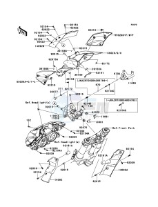 Z1000 ZR1000DCFA FR GB XX (EU ME A(FRICA) drawing Cowling(Upper)