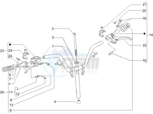 Stalker 50 Special Edition drawing Handlebars - Master cilinder