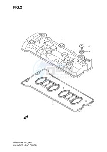 GSR600 (E2) drawing CYLINDER HEAD COVER