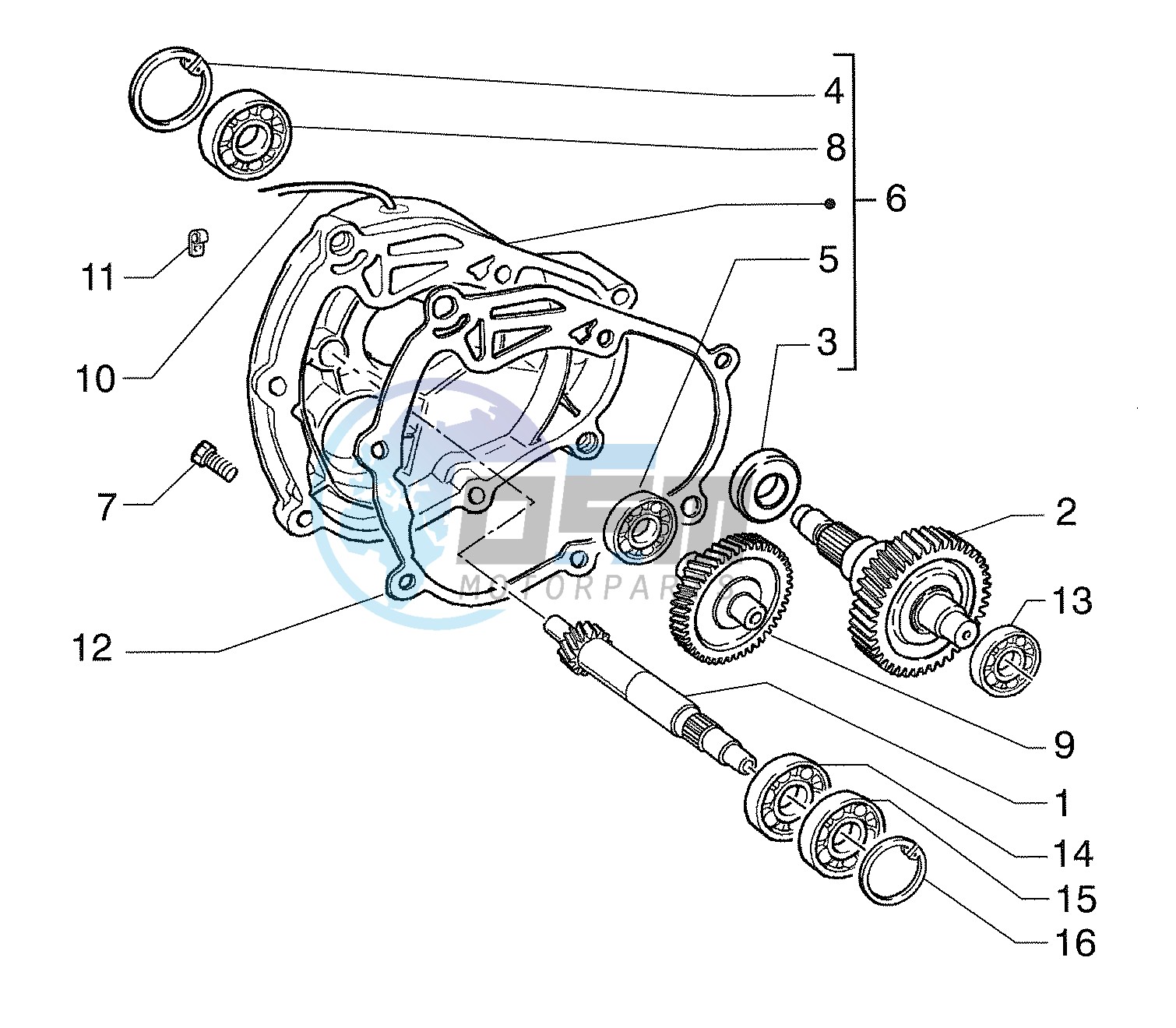 Wheel shaft