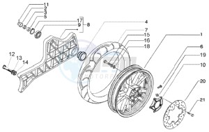 Beverly 125 RST drawing Rear Wheel