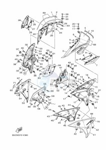 TRACER 900 MTT850 (B5CM) drawing COWLING