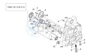 Leonardo 125-150 drawing RH Semi-crankcase II