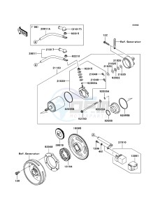 KVF650 4x4 KVF650D6F EU GB drawing Starter Motor