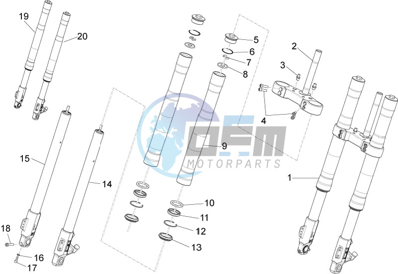 Front fork Ming Xing