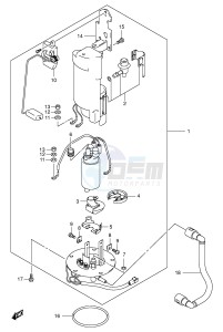 GSX1300R (E2) Hayabusa drawing PUMP ASSY (MODEL K1 K2 K3)