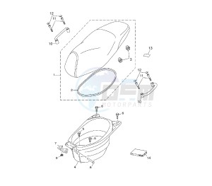 YN NEO'S EASY 50 drawing SEAT AND CARRIER