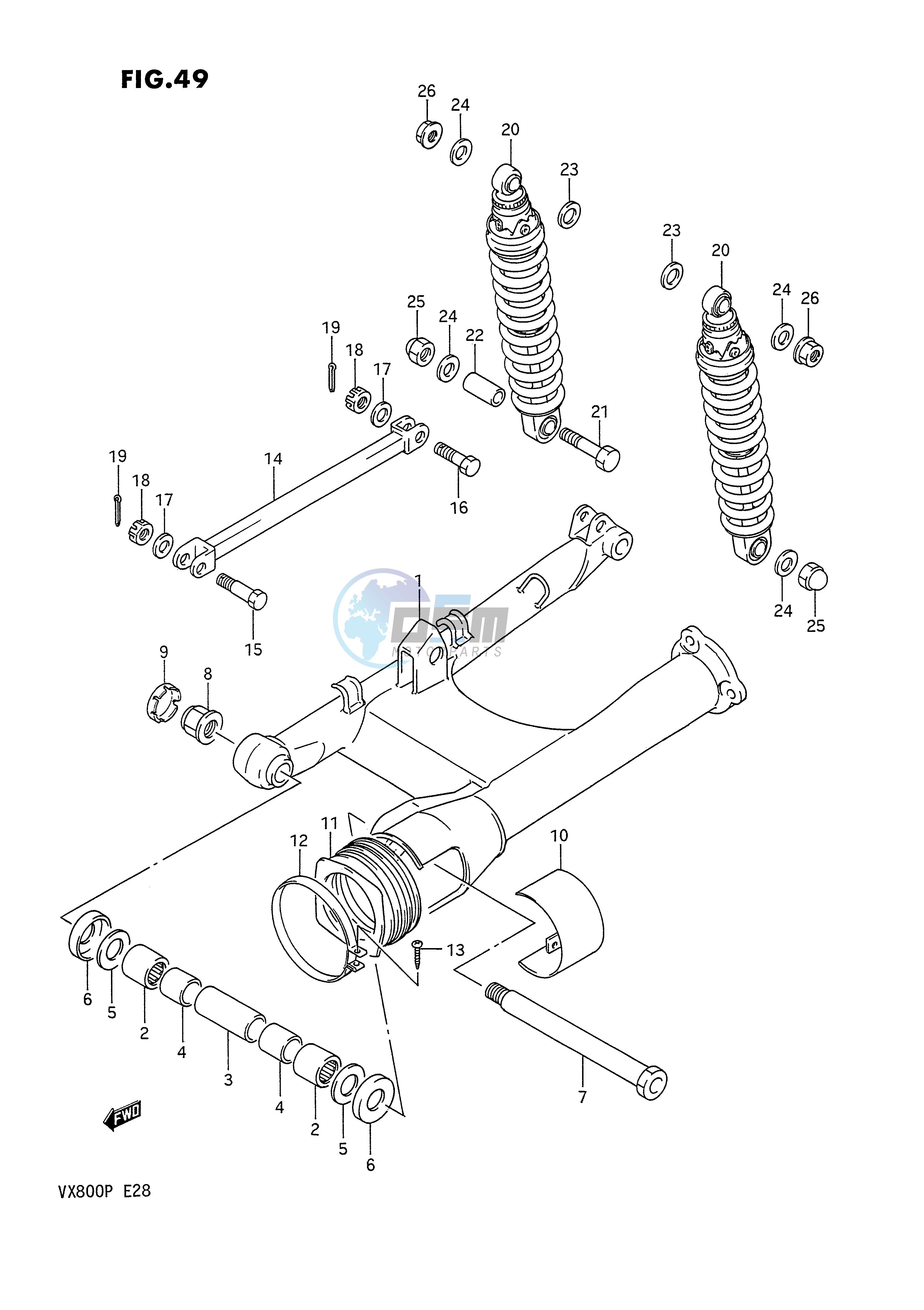 REAR SWINGING ARM