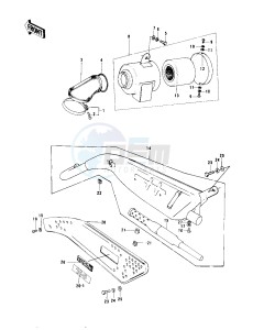 KD 100 M (M1-M4) drawing AIR CLEANER_MUFFLER