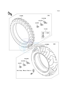 VN 2000 J [VULCAN 2000 CLASSIC LT] (8F-9F) J8F drawing TIRES