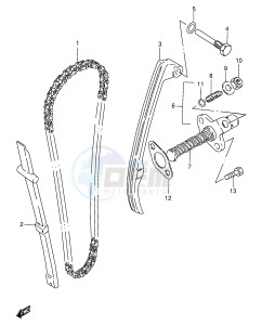 GN125 (E1) drawing CAM CHAIN