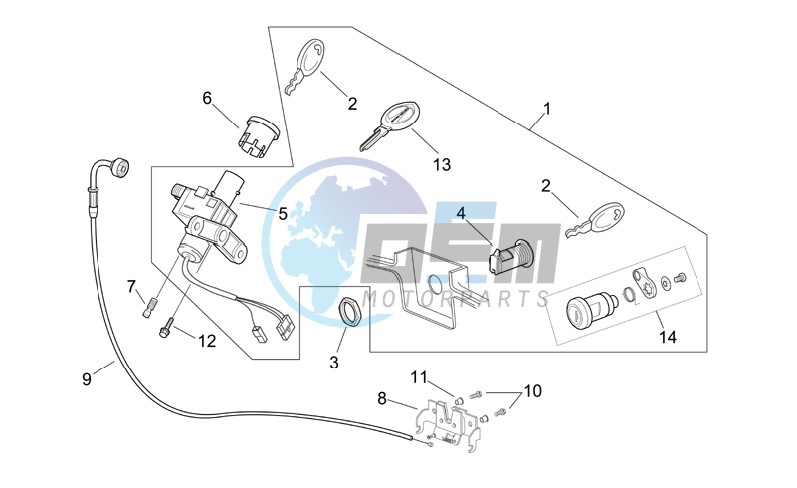 Lock hardware kit