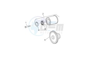 Atlantic 125-200-250 drawing Toothed pulley