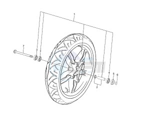 TZR 50 drawing FRONT WHEEL