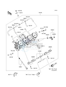 ZX 600 P [NINJA ZX-6R] (7F-8FA) P8FA drawing THROTTLE