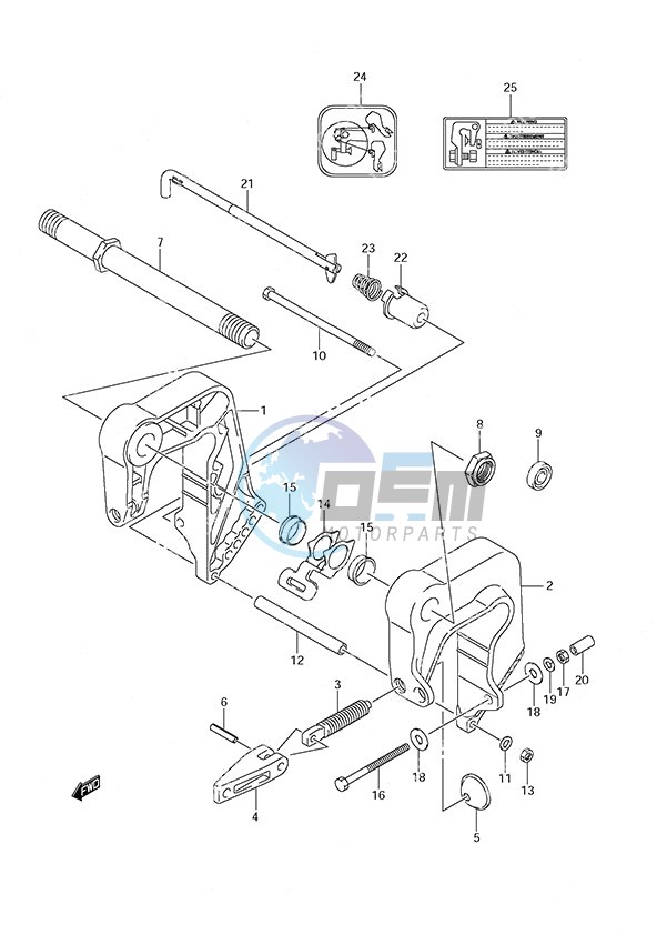 Clamp Bracket w/Remote Control