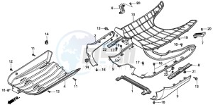 NH90 drawing FRONT PANEL/UNDER COVER