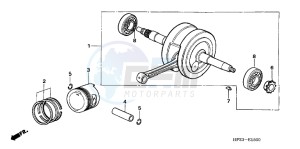 TRX90XB drawing CRANKSHAFT/ PI STON